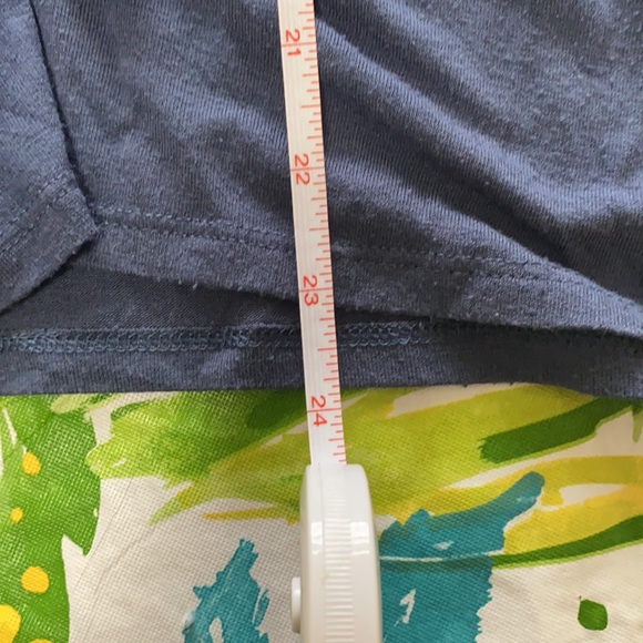 Express Blue Ruffle Top Size Medium - Picture 5 of 10